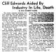 Click for Cliff Edwards Obituary
